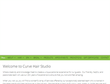 Tablet Screenshot of curvehairstudio.com